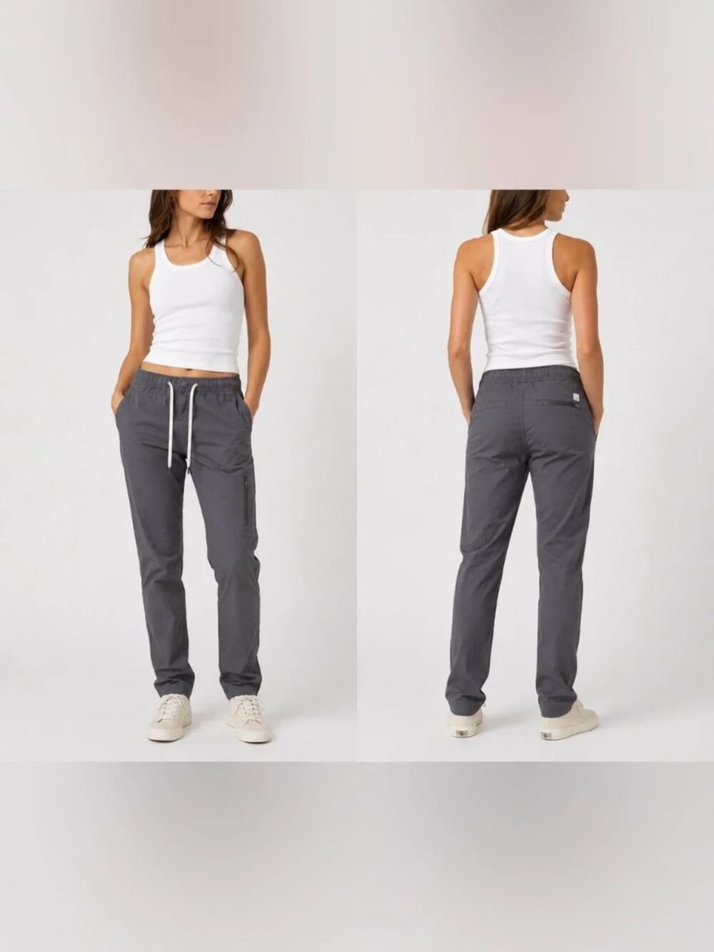 Vuori Womens Ripstop Pant - Medium- Gray